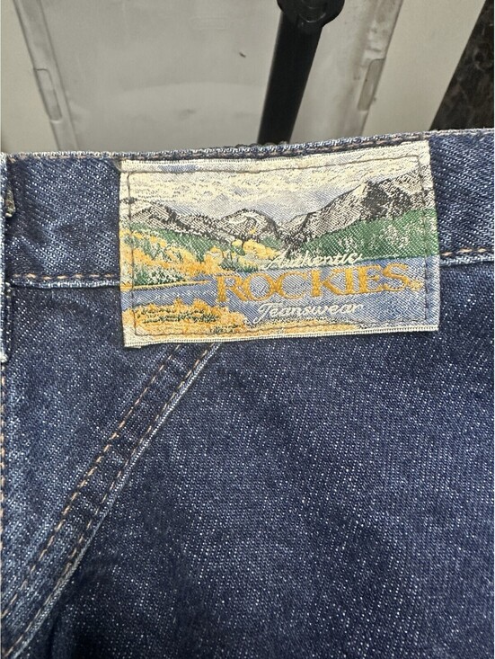 Rockies Denim - VTG Rockies Jeans USA Dark Wash Western High Rise No Back Pocket Denim